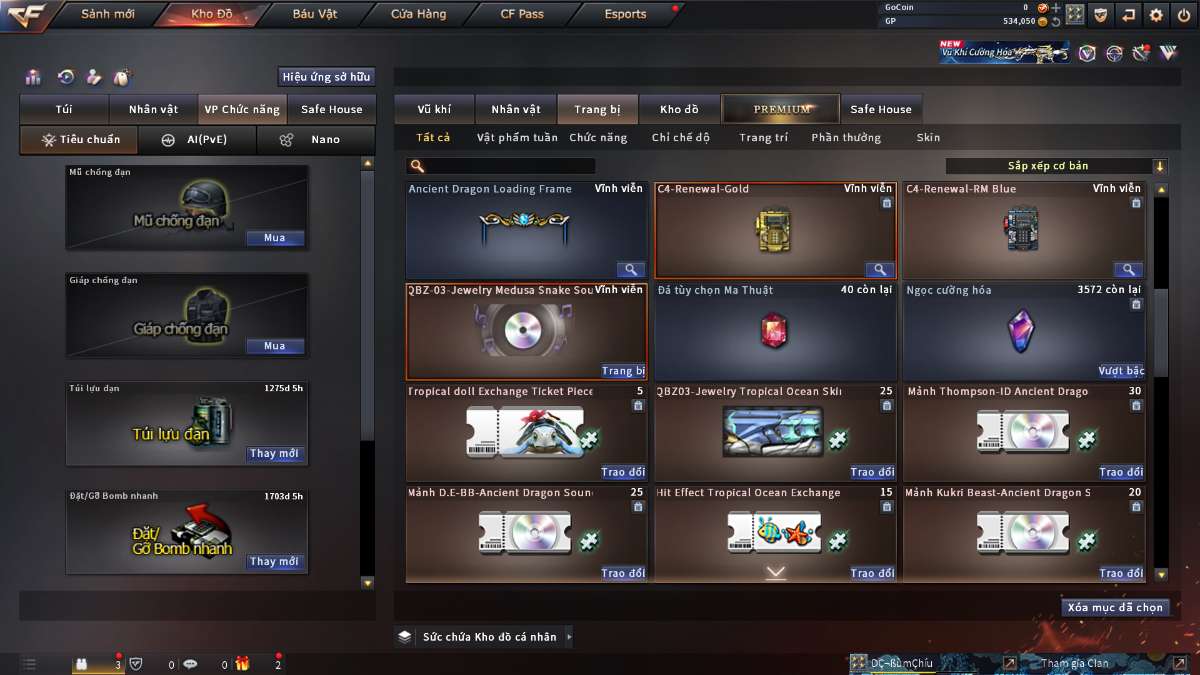 shop acc cf uy tin gia re